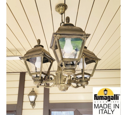 Уличный подвесной светильник Fumagalli SICHEM/CEFA 3L U23.120.S30.BXE27