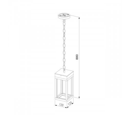 Уличный подвесной светильник Elektrostandard Frame 1528 TECHNO LED черный 4690389219115 a072091
