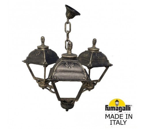 Уличный подвесной светильник Fumagalli SICHEM/CEFA 3L U23.120.S30.BYE27