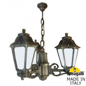 Уличный подвесной светильник Fumagalli SICHEM/ANNA 3L E22.120.S30.BYE27