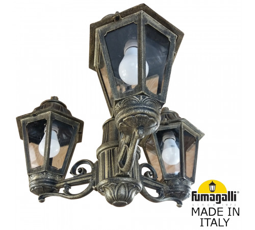 Уличный подвесной светильник Fumagalli SICHEM/ANNA 3L E22.120.S30.BXE27
