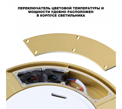 Уличный потолочный светильник с переключателем цв. температуры и мощности Novotech Street Opal 359732
