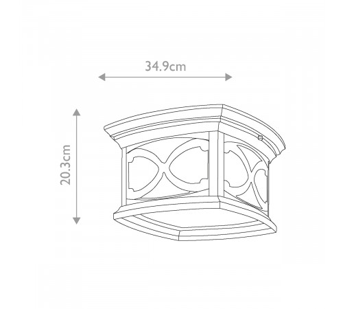 Уличный потолочный светильник Kichler KL-FRANCEASI-F