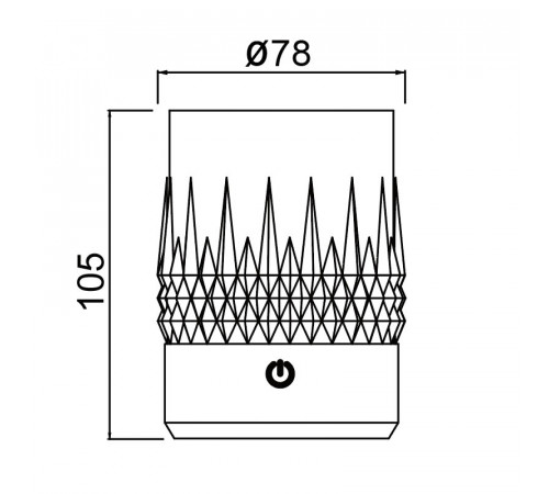 Стакан-светильник Mantra Lax 9085