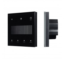 Сенсорная панель Arlight SMART-DALI-301-11-1G-4SC-DIM-IN Black (BUS/24V, Touch, 2.4G) 046547