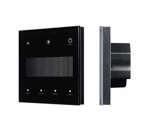 Сенсорная панель Arlight SMART-DALI-301-11-1G-4SC-DIM-IN Black (BUS/24V, Touch, 2.4G) 046547 Сенсорная панель Arlight SMART-DALI-301-11-1G-4SC-DIM-IN Black (BUS/24V, Touch, 2.4G) 046547