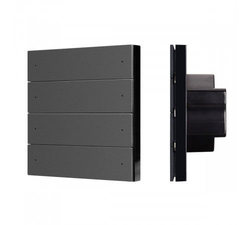 Кнопочная панель Arlight SMART DALI-301-22-8K-D2-IN Black (BUS, Frameless) (IARL, IP20 Пластик) 060974