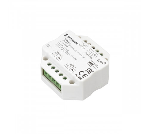 Релейный модуль Arlight SMART-SWITCH-701-72-PS-IN  (230V, 1x6A, 2.4G) (IARL, IP20 Пластик) 028299(2)
