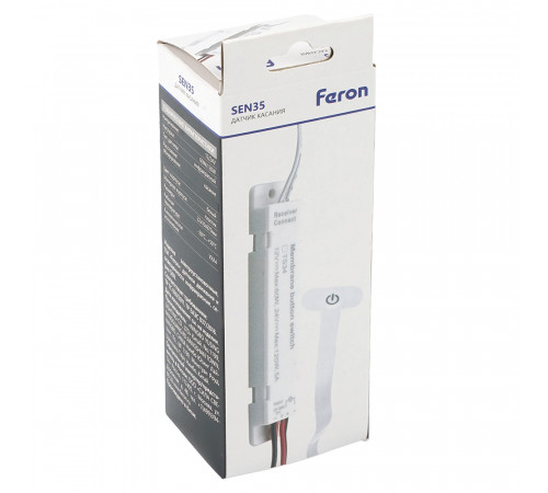 Датчик движения Feron SEN35 на касание, встраиваемый, IP20, 12/24V, 60/120W 52168