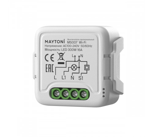 Wi-Fi выключатель одноканальный Maytoni Lighting control MS007