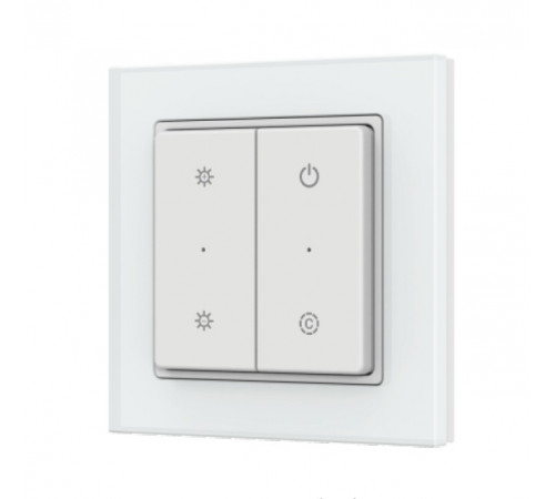 Кнопочная панель Arlight SMART-RF-801-22-MULTI белая, квадрат. (3V, стекло, 2.4G) (IARL, IP20 Пластик) 066730