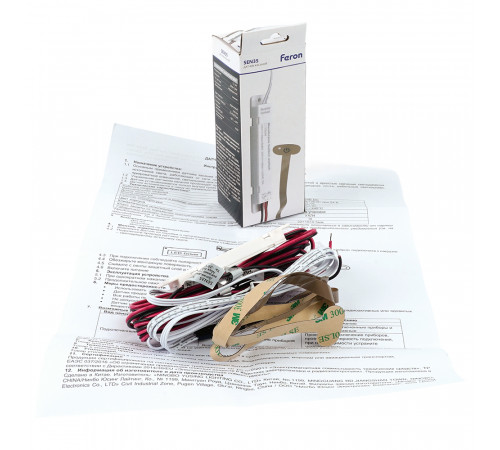 Датчик движения Feron SEN35 на касание, встраиваемый, 12/24V, 60/120W 52166