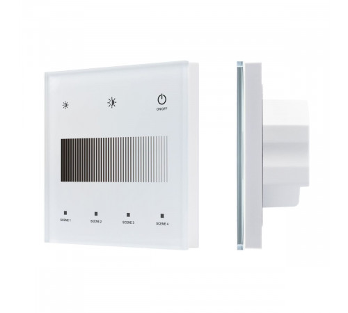 Сенсорная панель Arlight SMART-DALI-301-11-1G-4SC-DIM-IN White (BUS/24V, Touch, 2.4G) 046549 Сенсорная панель Arlight SMART-DALI-301-11-1G-4SC-DIM-IN White (BUS/24V, Touch, 2.4G) 046549