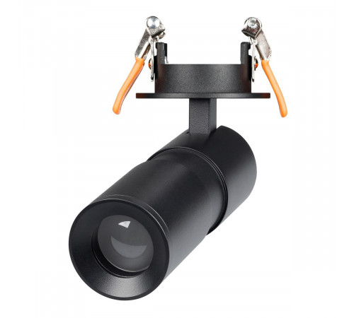 Спот Arlight LGD-ARTEMIS-BUILT-FLAP-R55-12W Warm2700 (BK, 8-80 deg, 230V) (IP20 Металл) 062274