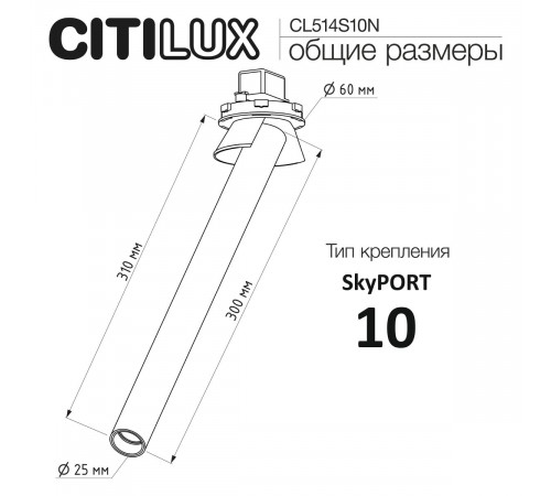 Встраиваемый спот Citilux Stek CL514S10N