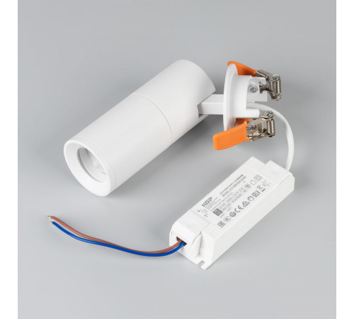 Спот Arlight LGD-ARTEMIS-BUILT-FLAP-R55-12W Warm2700 (WH, 8-80 deg, 230V) (IP20 Металл) 062273