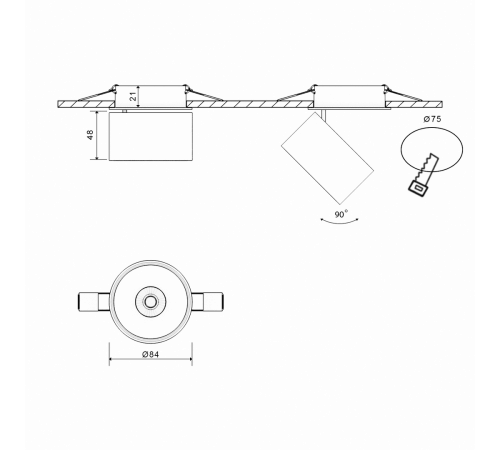 Спот Lumker I-RC-BL-NW 005427