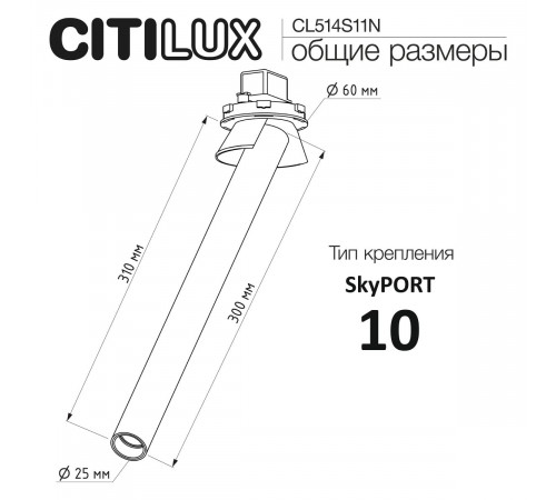 Встраиваемый спот Citilux Stek CL514S11N