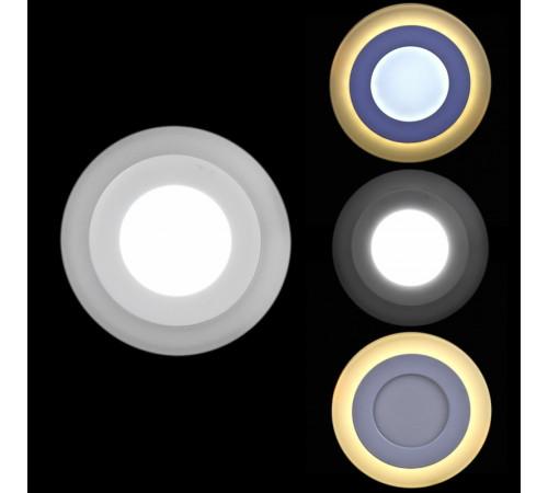 Встраиваемый светильник Reluce 70503-9.0-001TM LED3+2W WH/DL+WL (6500K+3000K)
