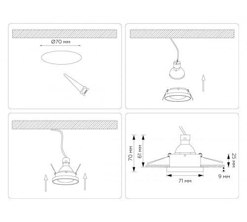 Встраиваемый светильник Ambrella Light Techno spot Technic base TN102803 Встраиваемый светильник Ambrella Light Techno spot Technic base TN102803