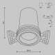 Встраиваемый светильник Maytoni Technical Focus Led DL125-L12-4K-TRS-W