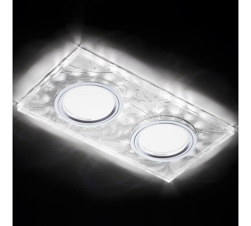 Встраиваемый светодиодный светильник Ambrella Light Led S234/2 W/CH/WH