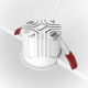 Встраиваемый светильник Maytoni Technical Alfa LED DL043-01-15W3K-D-RD-WB