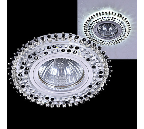 Встраиваемый светильник Reluce 59502-9.0-001MN MR16+LED3W BK