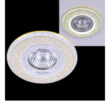 Встраиваемый светильник Reluce 09502-9.0-001MN MR16+LED3W WH/GD