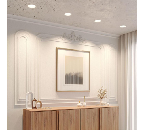 Встраиваемый светильник с переключателем цветовой температуры и угла рассеивания Novotech Wir Solis 359859