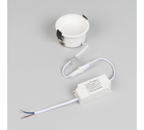 Встраиваемый светильник Arlight MS-BREEZE-BUILT-R82-9W Warm3000 (WH, 85 deg, 230V) (IP20 Металл) 036616(1)