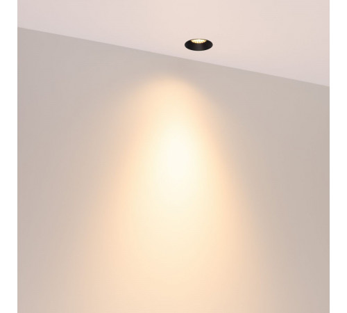Светильник безрамочный Arlight DL-INTRAL-R39-6W Warm3000 (Черный RAL9005, 36 deg, 230V) (IP20 Металл) 064938