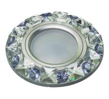 Встраиваемый светильник Fametto Peonia DLS-P123 GU5.3 CHROME/CLEAR+PURPLE 10644