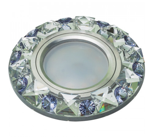 Встраиваемый светильник Fametto Peonia DLS-P123 GU5.3 CHROME/CLEAR+PURPLE 10644 Встраиваемый светильник Fametto Peonia DLS-P123 GU5.3 CHROME/CLEAR+PURPLE 10644
