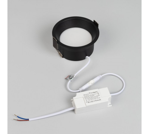 Встраиваемый светильник Arlight MS-BREEZE-BUILT-R104-12W Warm3000 (BK, 85 deg, 230V) (IP20 Металл) 036621(1)