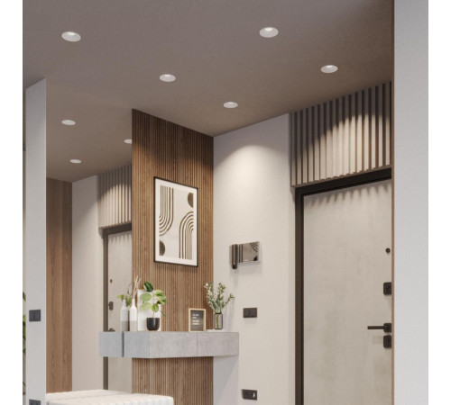 Встраиваемый светильник с переключателем цветовой температуры и угла рассеивания Novotech Wir Nova 359854