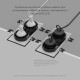 Встраиваемый светильник Denkirs Port DK3112-BK