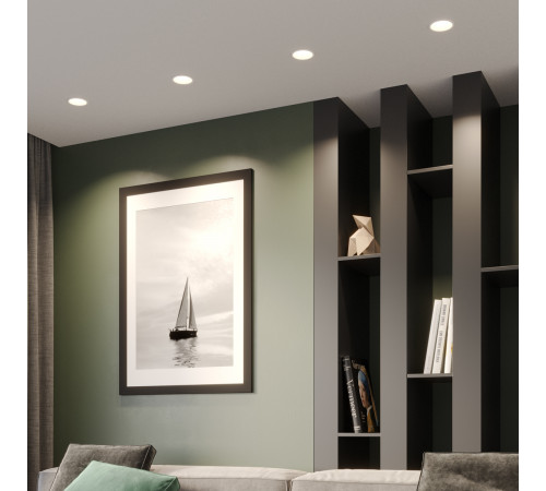 Встраиваемый светильник с переключателем цветовой температуры Novotech Wir Brillo 359862