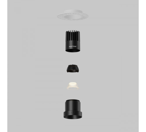 Встраиваемый светильник Maytoni Dip DL120-10W-2.7K-TRS-B