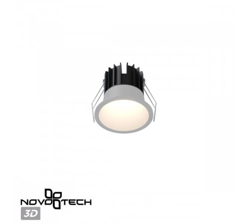 Встраиваемый светильник с переключателем цв. температуры Novotech Wir Brillo 359869