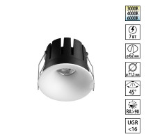 Встраиваемый светильник с переключателем цв. температуры Novotech Wir Eclat 359884