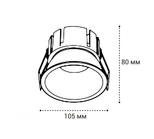 Встраиваемый влагозащищенный светильник Italline IT06-6032 white 3000K