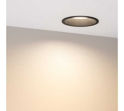 Встраиваемый светильник Arlight MS-BREEZE-BUILT-R104-12W Warm3000 (BK, 85 deg, 230V) (IP20 Металл) 036621(1)