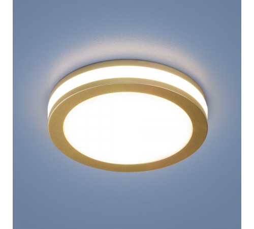 Встраиваемый светодиодный светильник Elektrostandard DSKR80 5W 4200K SGD золото матовый 4690389041303