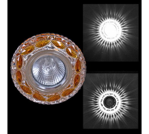 Встраиваемый светильник Reluce 00757-9.0-001CN MR16+LED3W CL+TEA Встраиваемый светильник Reluce 00757-9.0-001CN MR16+LED3W CL+TEA