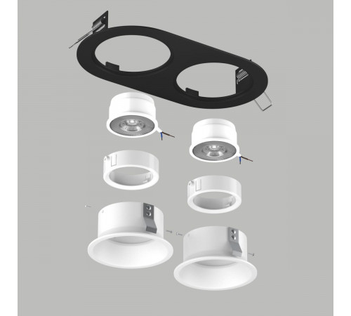 Встраиваемый светильник Lightstar Domino (214657+214606+214606+214006+214006) D6570606WMOD Встраиваемый светильник Lightstar Domino (214657+214606+214606+214006+214006) D6570606WMOD
