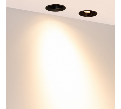 Светильник безрамочный Arlight DL-ROTARA-R63-6W Warm3000 (Черный RAL9005, 36 deg, 230V) (IP20 Металл) 064950