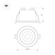 Встраиваемый светильник Arlight MS-ALORA-BUILT-R106-9W Day4000-MIX 048084
