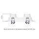 Встраиваемый светильник Arte Lamp Kant A9610PL-2WH