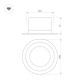 Встраиваемый светильник Arlight MS-DROP-BUILT-EMERGENCY-3H-R84-8W Warm3000 (BK, 85 deg, 230V) (IP54 Металл) 056677